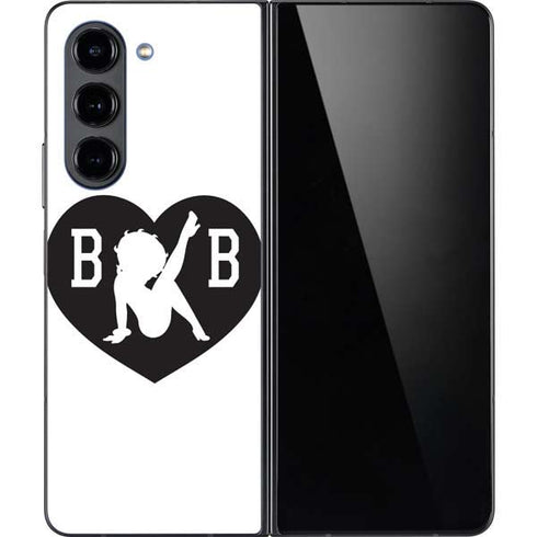 Betty Boop BW Galaxy Z Fold5 5G Skin