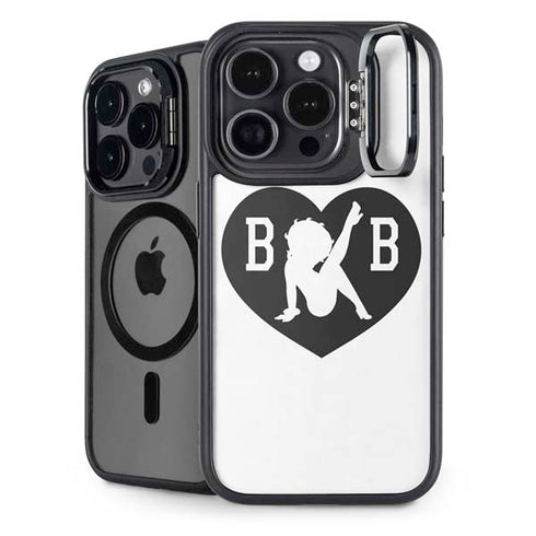 Betty Boop BW iPhone 15 Pro Max Kickstand Case