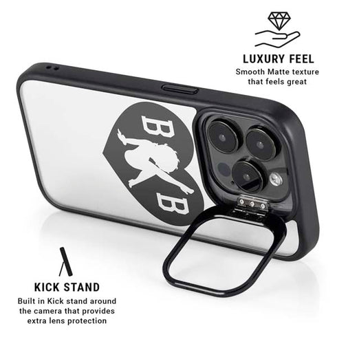 Betty Boop BW iPhone 15 Pro Max Kickstand Case
