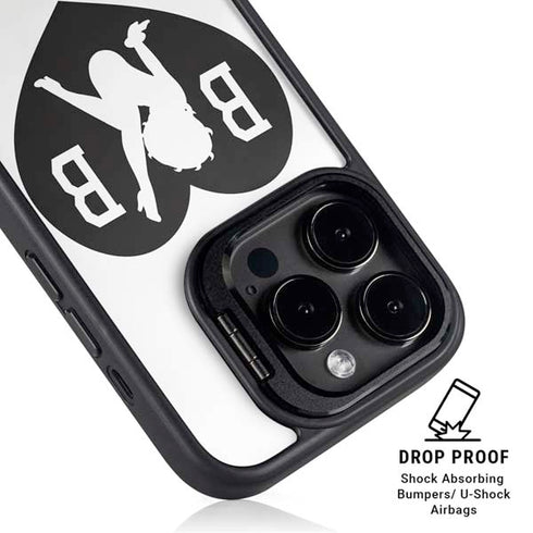 Betty Boop BW iPhone 15 Pro Max Kickstand Case