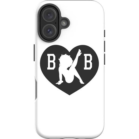 Betty Boop BW iPhone 16 Plus Impact Case