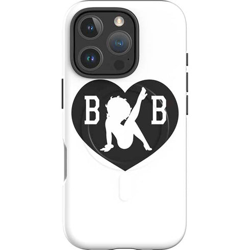 Betty Boop BW iPhone 16 Pro Magsafe Impact Case