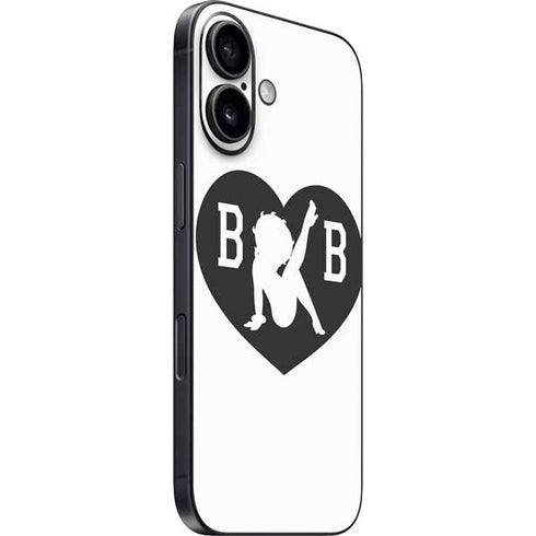 Betty Boop BW iPhone 16 Skin