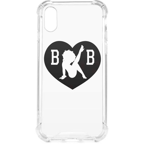 Betty Boop BW iPhone XS Clear Case