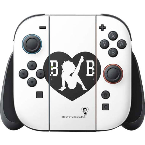 Betty Boop BW Nintendo Switch 2 (2025) Joy-Con Controller Skin