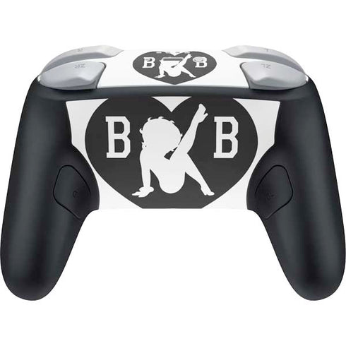 Betty Boop BW Nintendo Switch 2 (2025) Pro Controller Skin