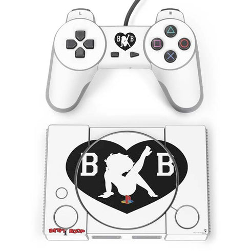 Betty Boop BW PlayStation Classic Bundle Skin