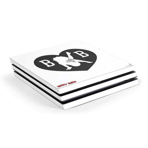 Betty Boop BW PS4 Pro Console Skin