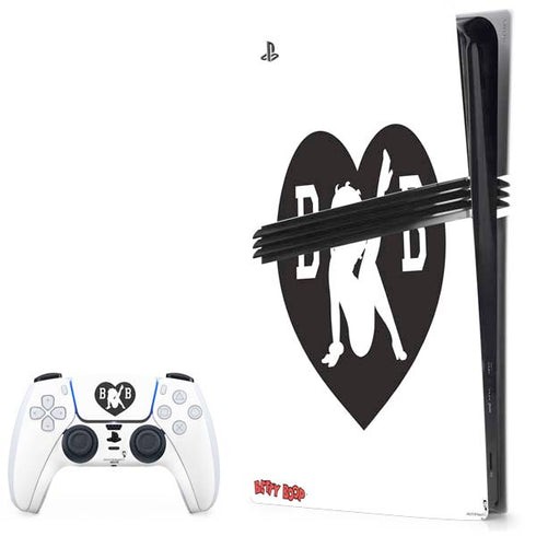 Betty Boop BW PlayStation PS5 Skins