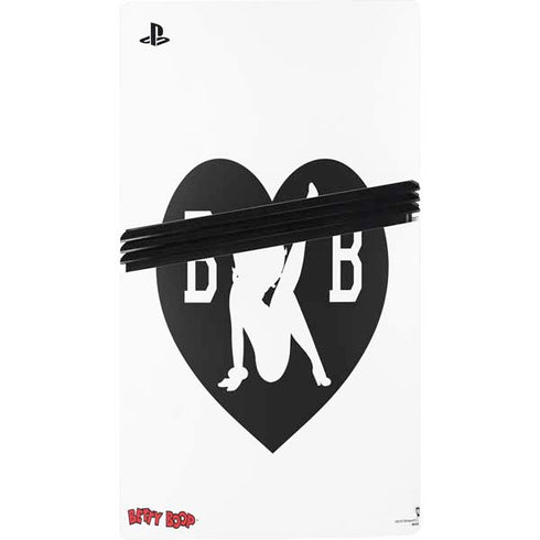 Betty Boop BW PS5 Pro Console Skin