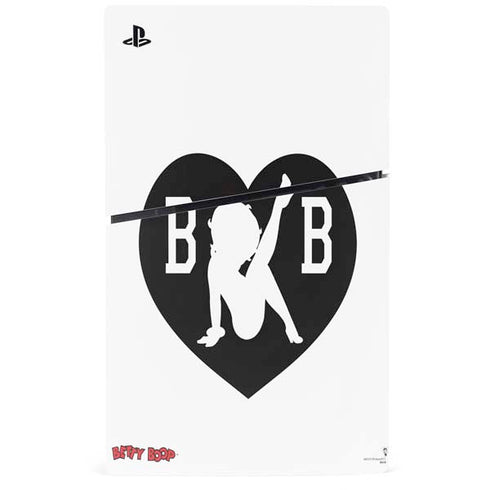 Betty Boop BW PS5 Slim Digital Edition Console Skin