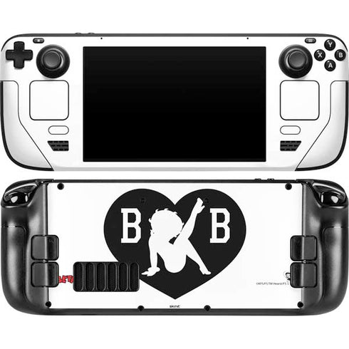 Betty Boop BW Steam Deck Handheld Gaming Computer OLED Skin