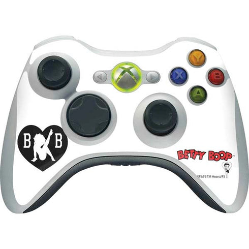 Betty Boop BW Xbox 360 Wireless Controller Skin