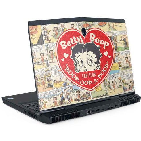 Betty Boop Comic Strip Dell Alienware Skin