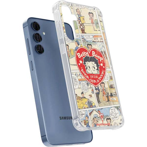 Betty Boop Comic Strip Galaxy A35 5G Clear Case