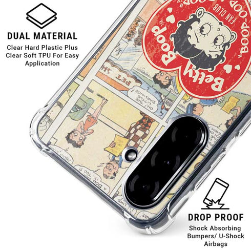 Betty Boop Comic Strip Galaxy A36 5G Clear Case