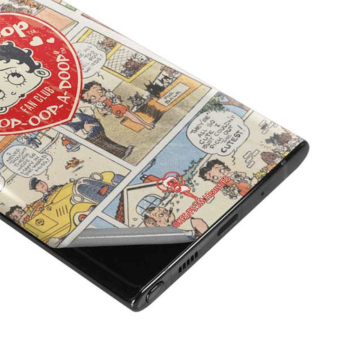 Betty Boop Comic Strip Galaxy Note 10 Plus Skin