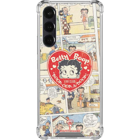 Betty Boop Comic Strip Galaxy S24 FE Clear Case