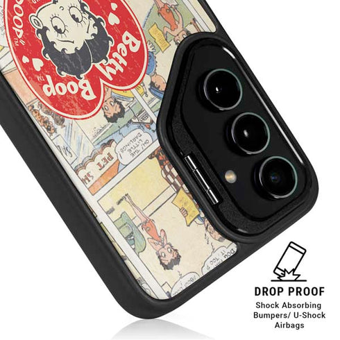 Betty Boop Comic Strip Galaxy S25 Kickstand Case