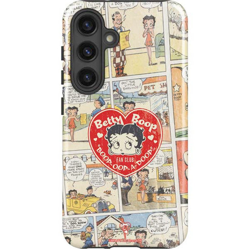 Betty Boop Comic Strip Galaxy S25 Plus Impact Case