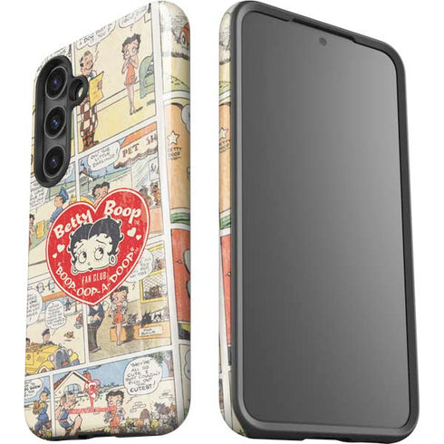 Betty Boop Comic Strip Galaxy S25 Plus Impact Case