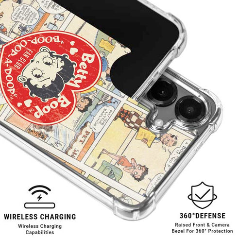 Betty Boop Comic Strip Galaxy S26 Clear Case