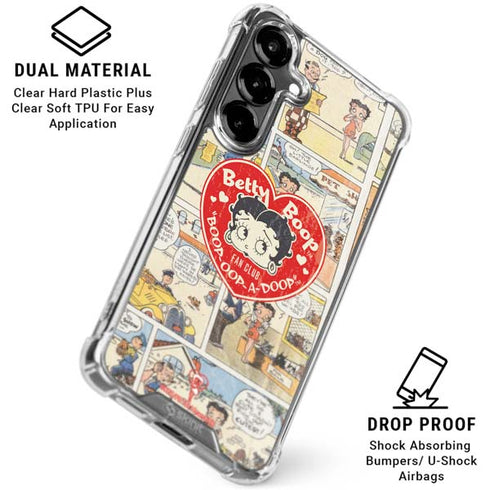 Betty Boop Comic Strip Galaxy S26 Plus Clear Case