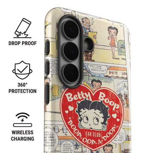 Betty Boop Comic Strip Galaxy S26 Plus Impact Case