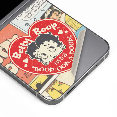 Betty Boop Comic Strip Galaxy Z Flip6 Skin