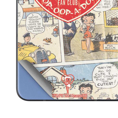 Betty Boop Comic Strip Galaxy Z Fold5 5G Skin
