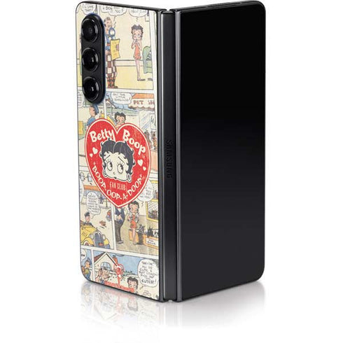 Betty Boop Comic Strip Galaxy Z Fold5 5G Skin