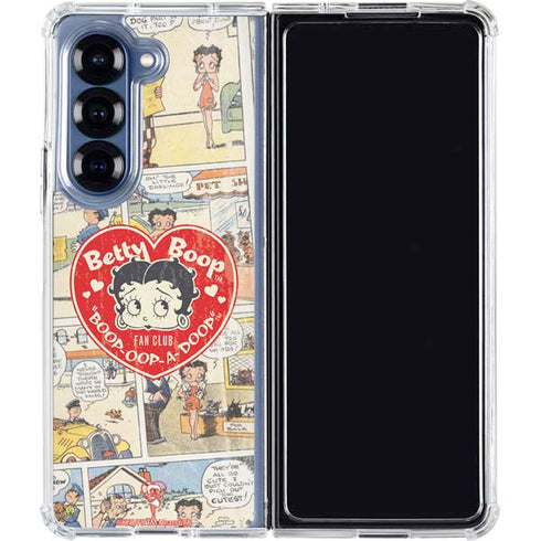 Betty Boop Comic Strip Galaxy Z Fold6 Clear Case