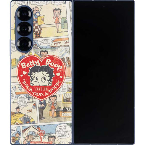 Betty Boop Comic Strip Galaxy Z Fold6 Skin