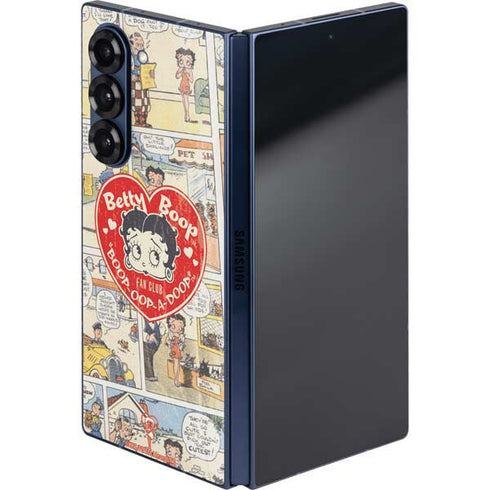Betty Boop Comic Strip Galaxy Z Fold6 Skin
