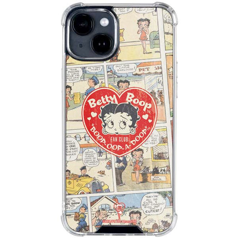 Betty Boop Comic Strip iPhone 15 Clear Case
