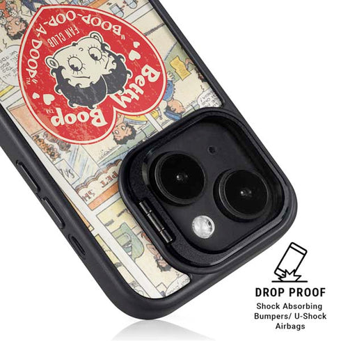 Betty Boop Comic Strip iPhone 15 Kickstand Case