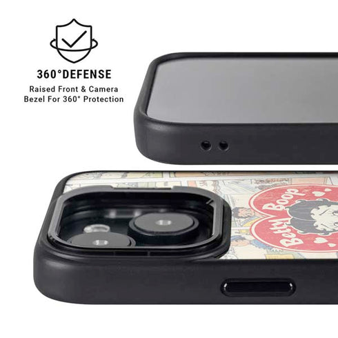 Betty Boop Comic Strip iPhone 15 Plus Kickstand Case