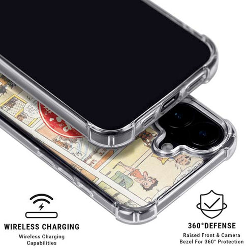 Betty Boop Comic Strip iPhone 16 MagSafe Case