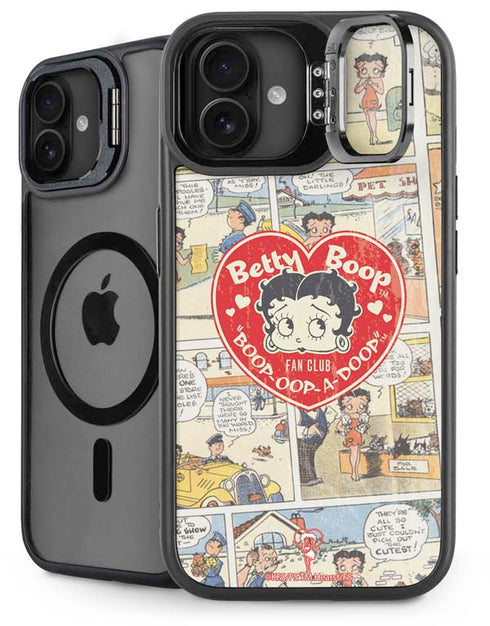 Betty Boop Comic Strip iPhone 16 Plus Kickstand Case