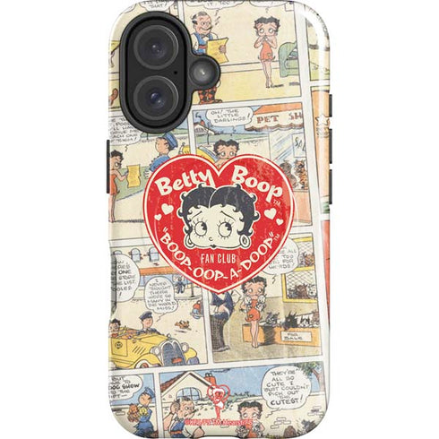 Betty Boop Comic Strip iPhone 16 Plus Magsafe Impact Case
