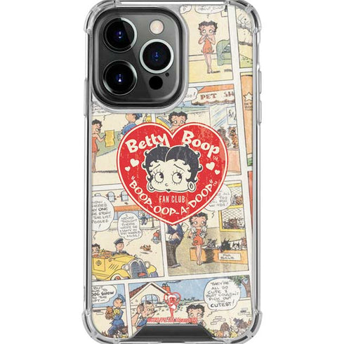 Betty Boop Comic Strip iPhone 16 Pro Max Clear Case