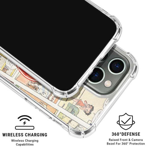 Betty Boop Comic Strip iPhone 16 Pro Max Clear Case