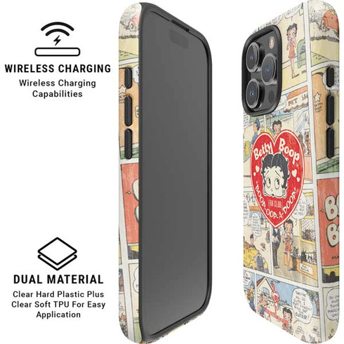Betty Boop Comic Strip iPhone 16 Pro Max Magsafe Impact Case