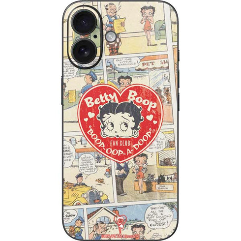 Betty Boop Comic Strip iPhone 16 Skin