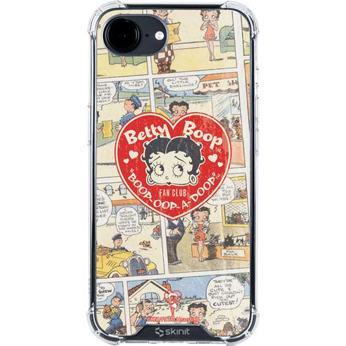 Betty Boop Comic Strip iPhone 16e Clear Case