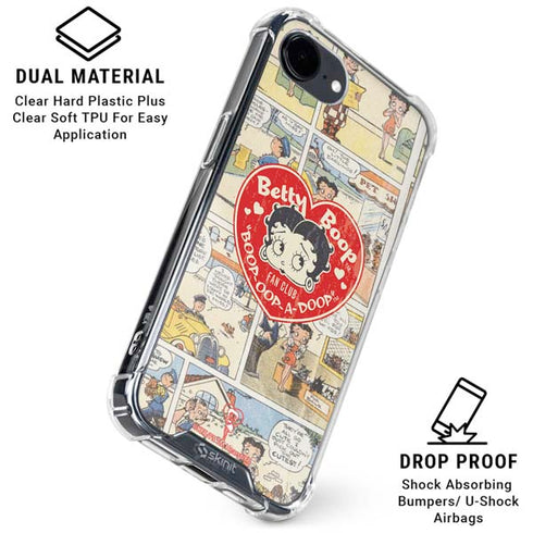 Betty Boop Comic Strip iPhone 16e Clear Case
