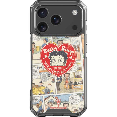 Betty Boop Comic Strip iPhone 18 Pro Clear Case