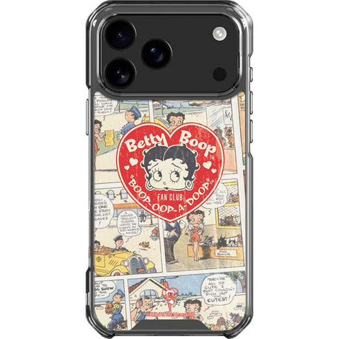 Betty Boop Comic Strip iPhone 18 Pro Max Clear Case