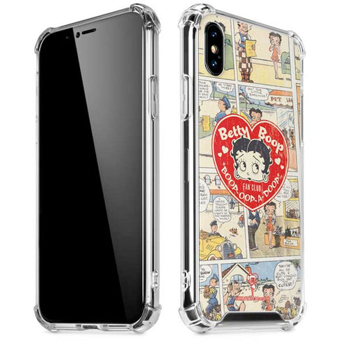 Betty Boop Comic Strip iPhone X/XS Clear Case