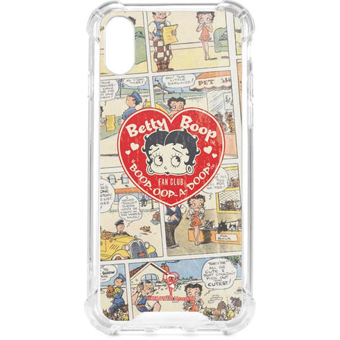 Betty Boop Comic Strip iPhone XS Clear Case